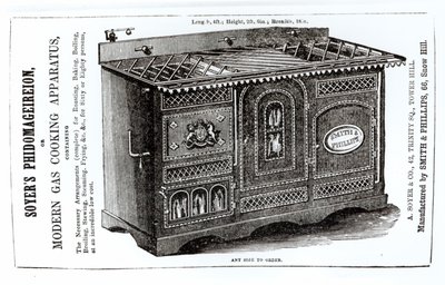 Phidomageireion de Soyer o Aparato Moderno de Cocina a Gas de English School